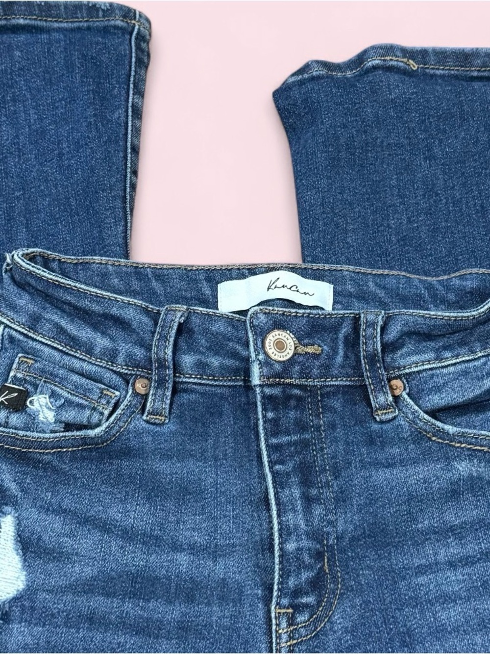 KanCan Blue Wide Leg Flare Jeans